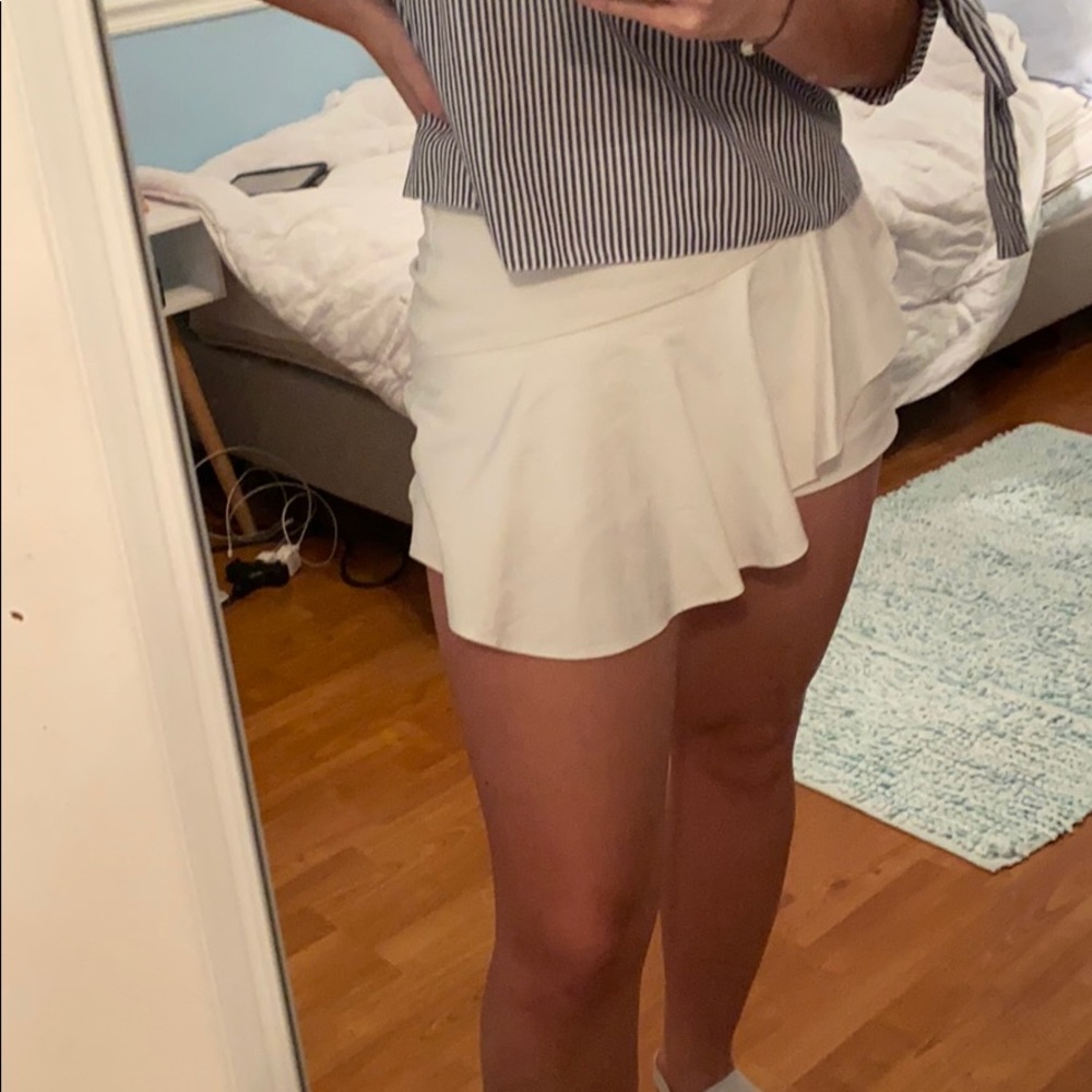 White Zara skort